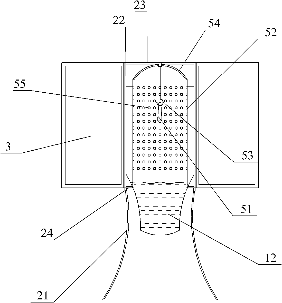 Integrated type pest attracting collection device