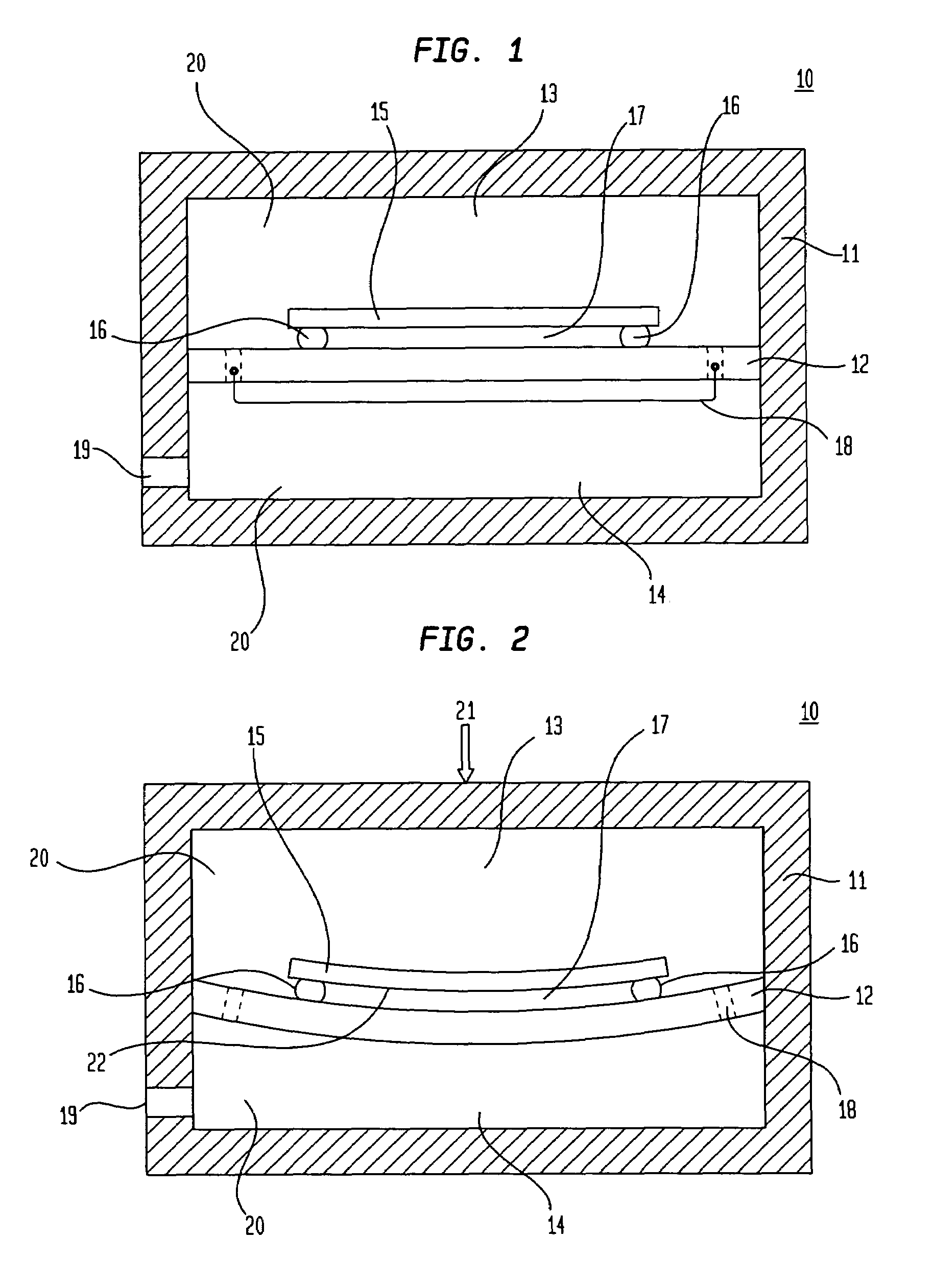 Damped package for piezoelectric devices