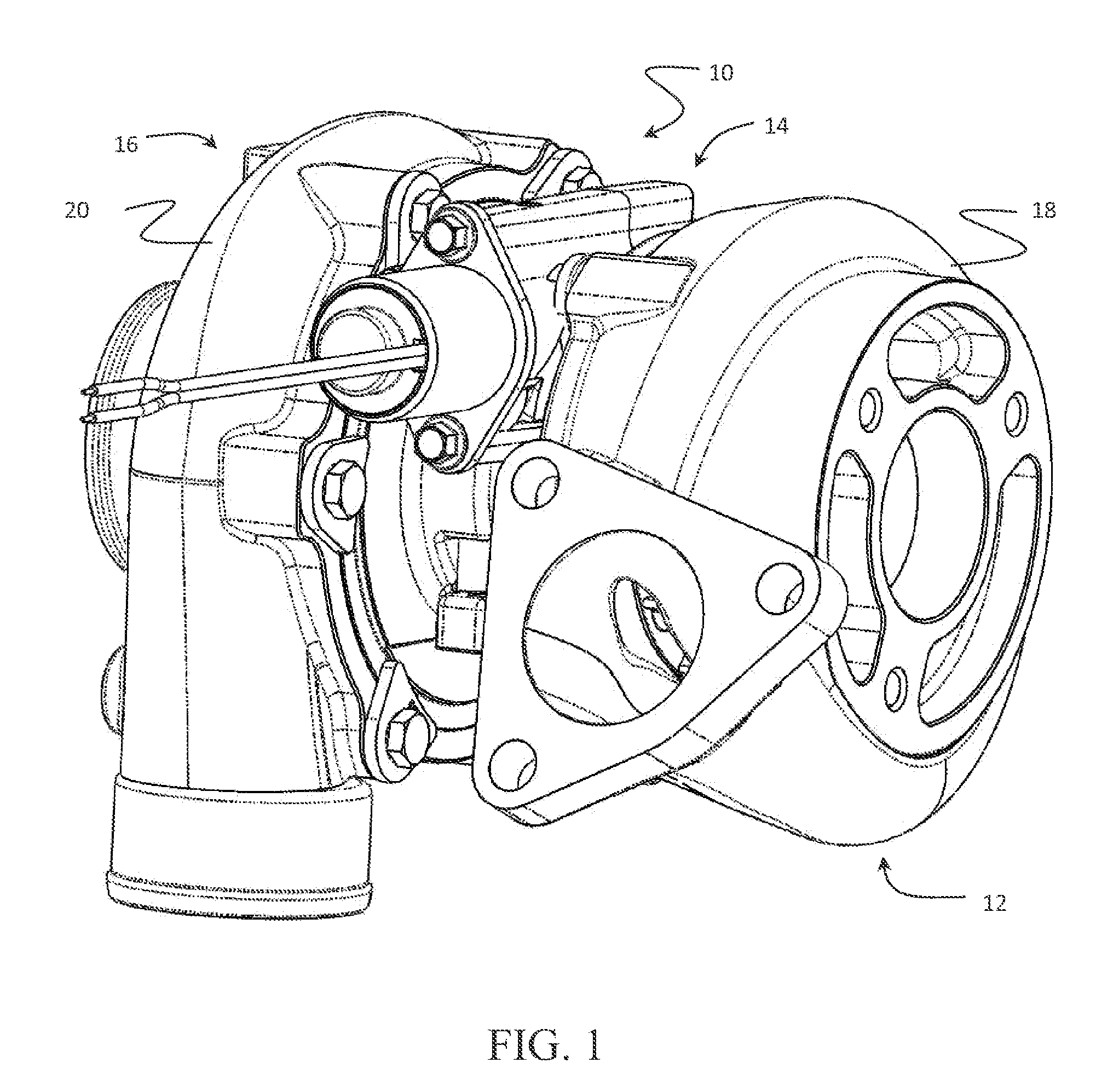 Balanced vanes and integrated actuation system for a variable geometry turbocharger