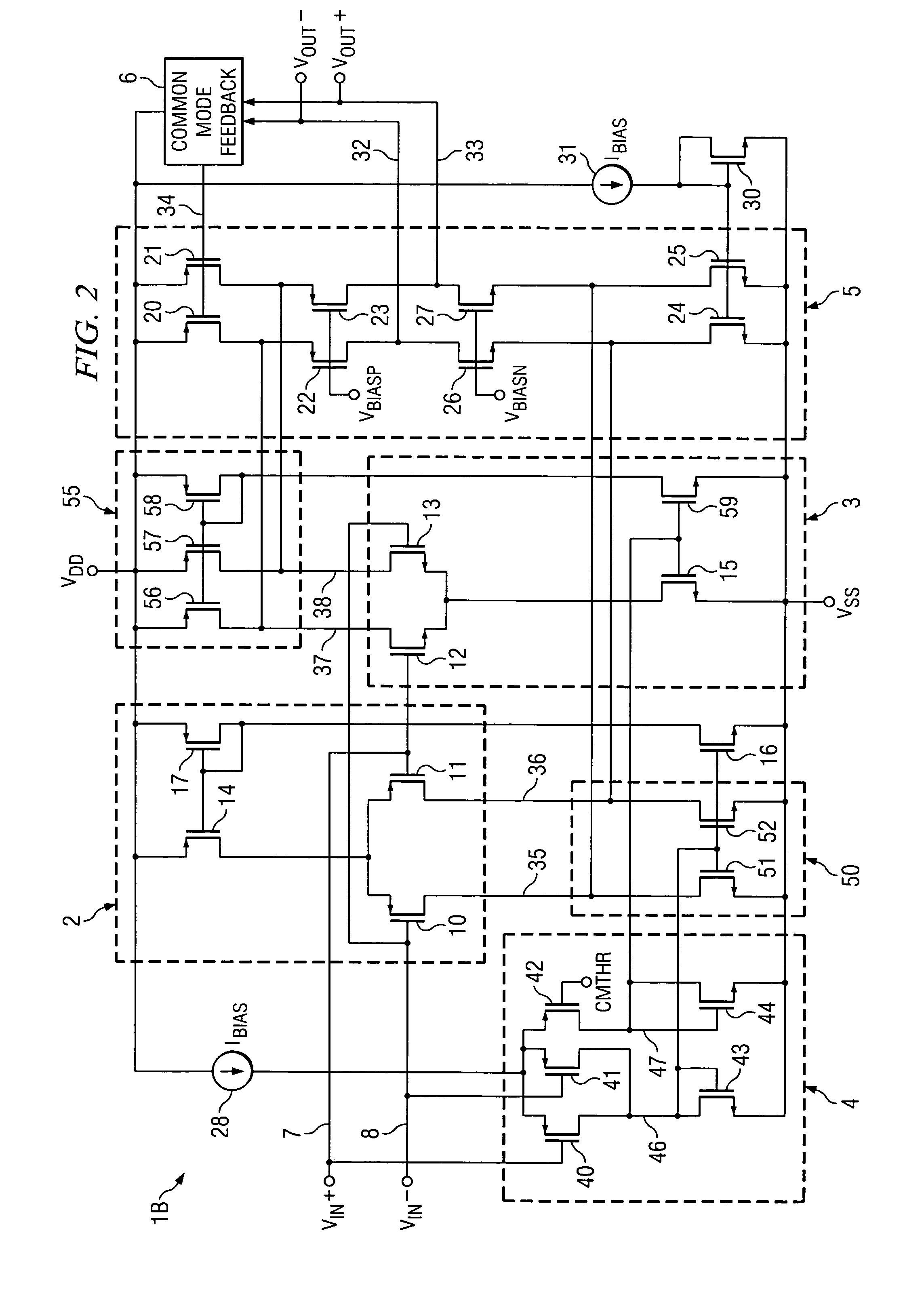 Circuit and method for switching active loads of operational amplifier input stage