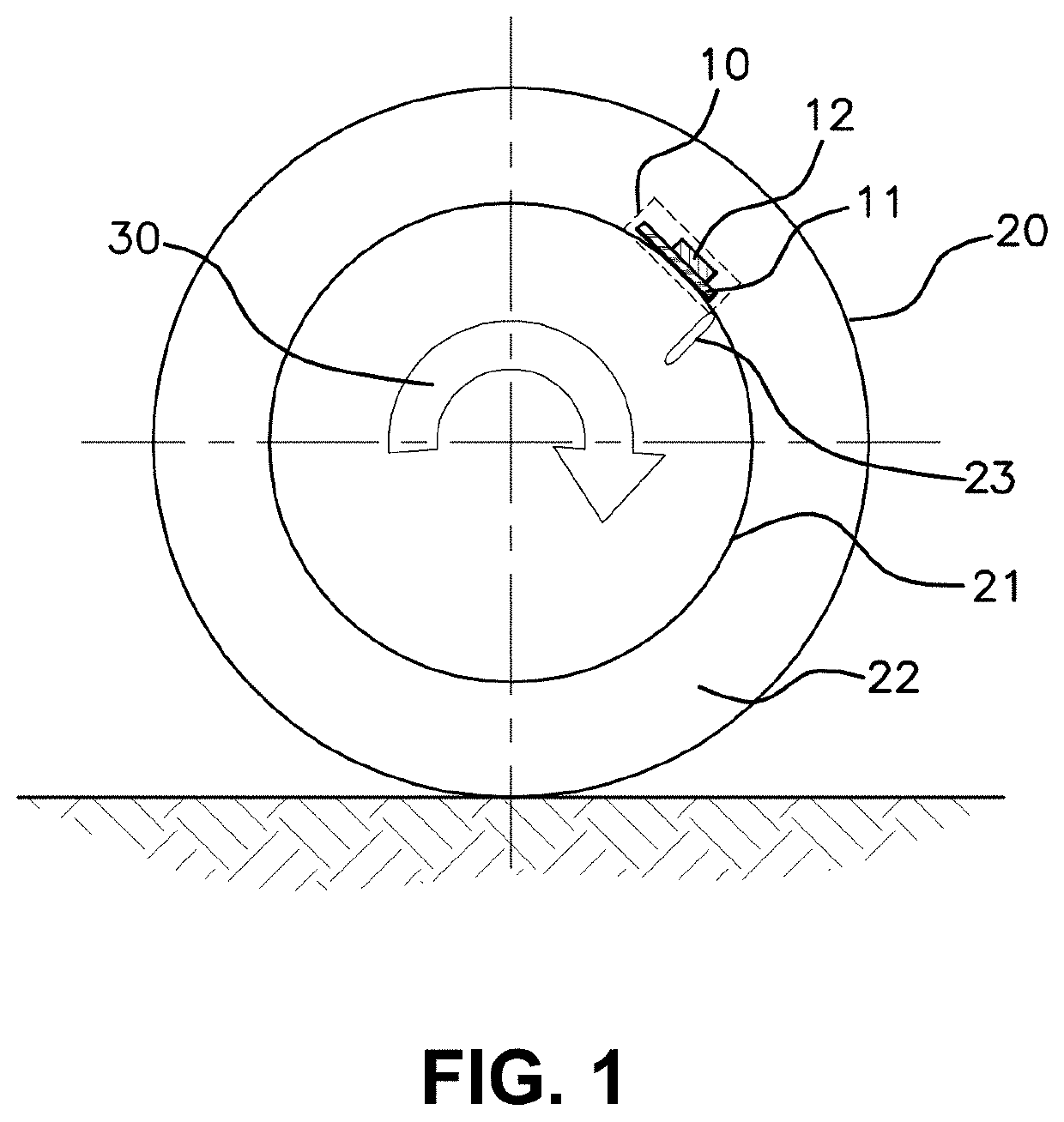 Method for remotely loading digital data to an electronics unit for measuring operating parameters of a motor vehicle wheel, by transmission of mechanical waves