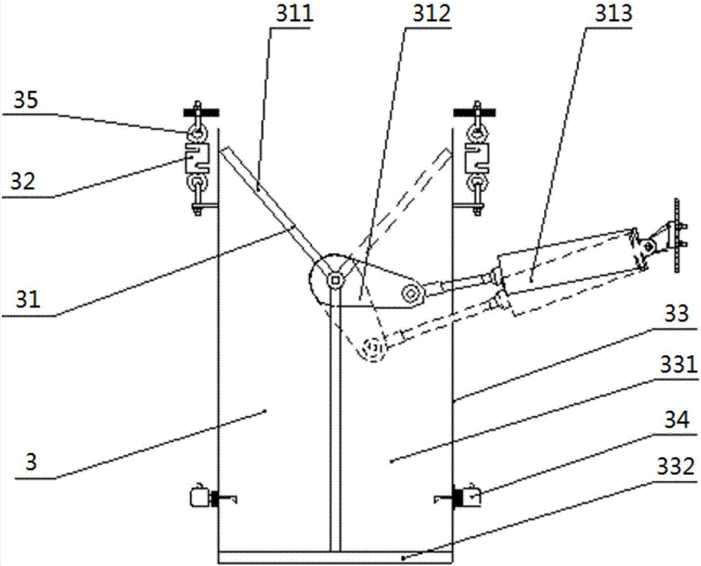 Material taking device and method for mixing unit