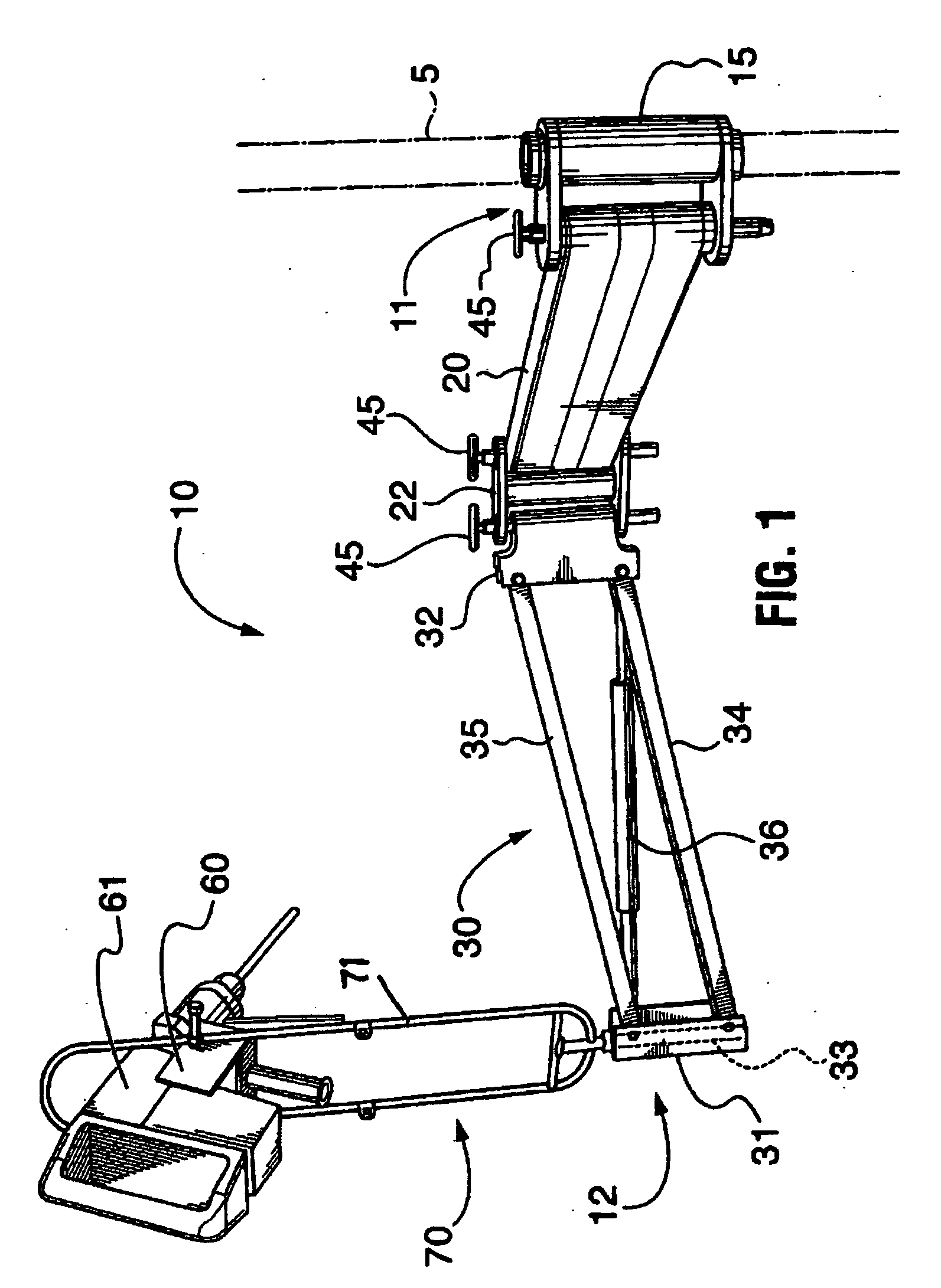 Portable articulating tool support