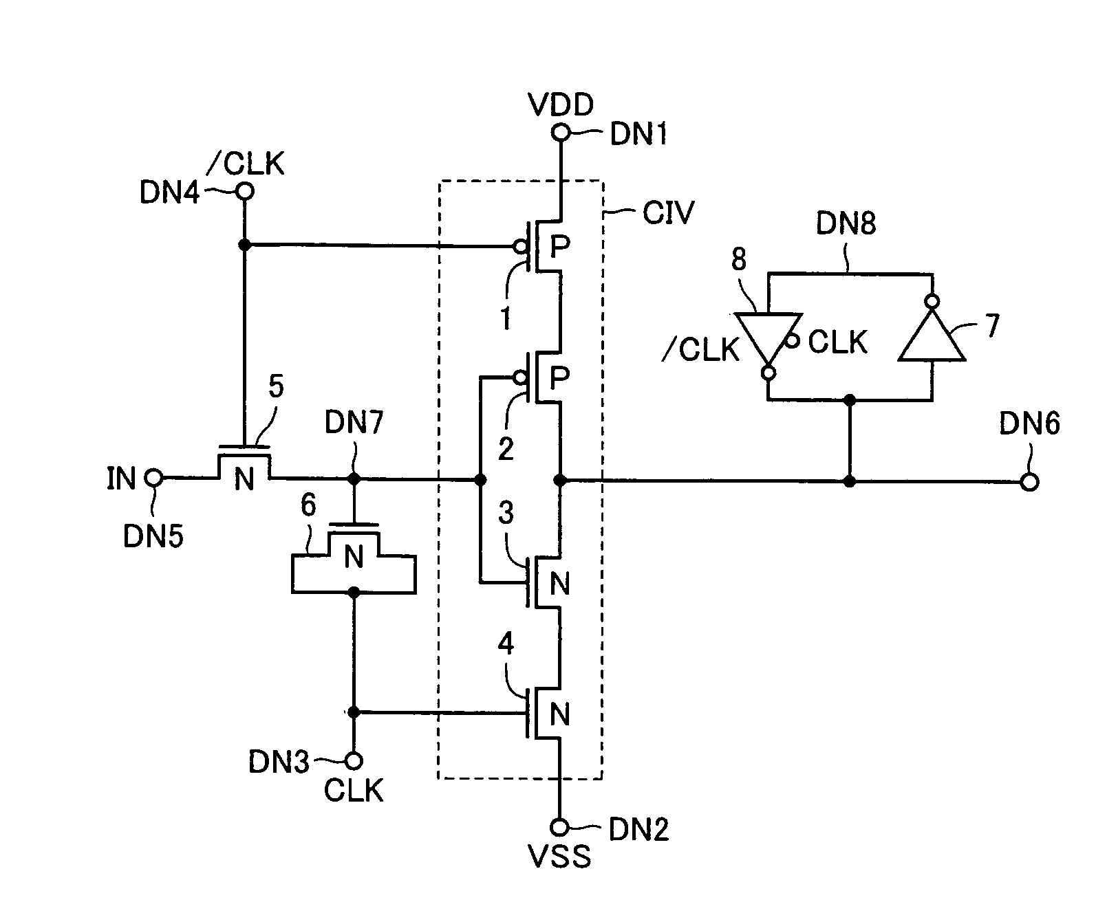 Level conversion circuit and serial/parallel conversion circuit with level conversion function