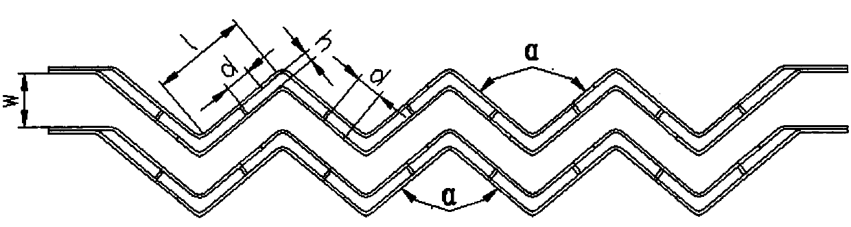 A steam-water separation corrugated plate and separator