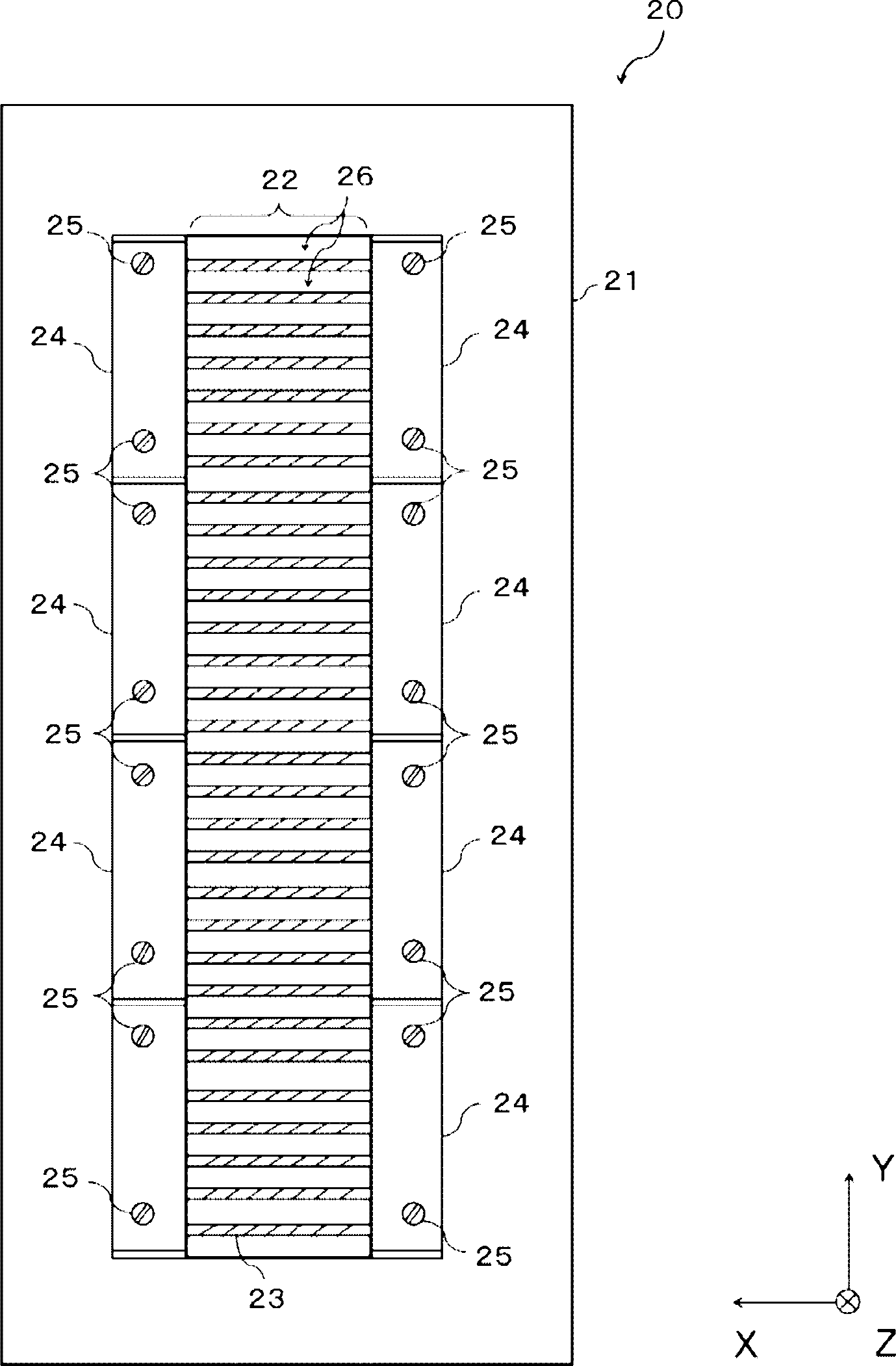 Slit electrode and charged particle beam generating device having the slit electrode
