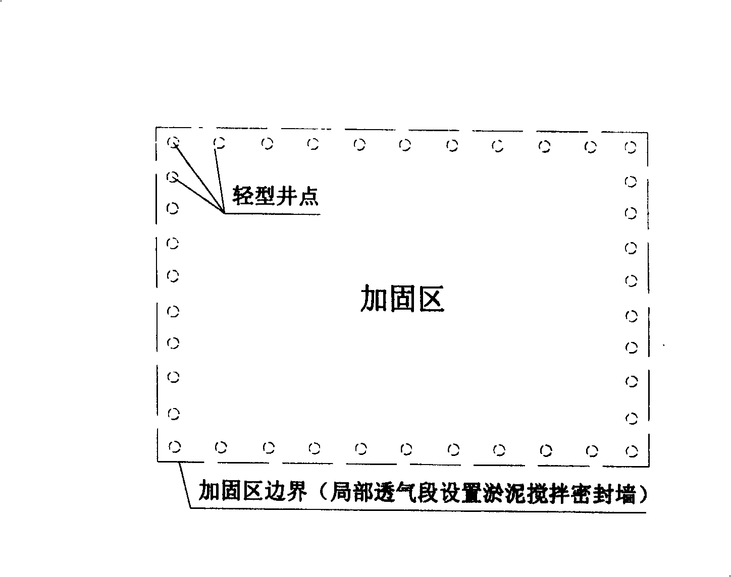 Technique for quickly reinforcing soft soil foundation