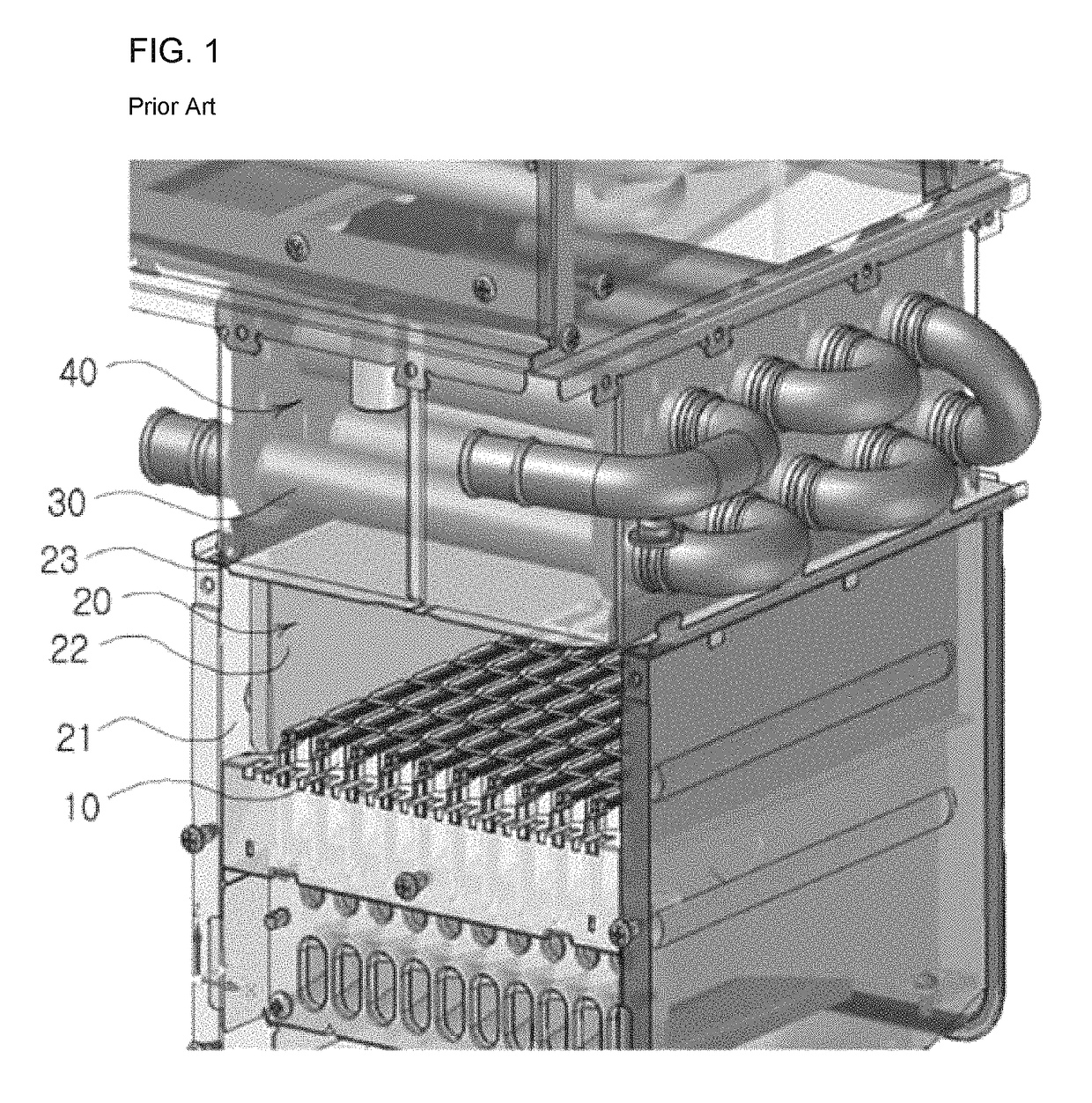 U-bend pipe type heat exchanger
