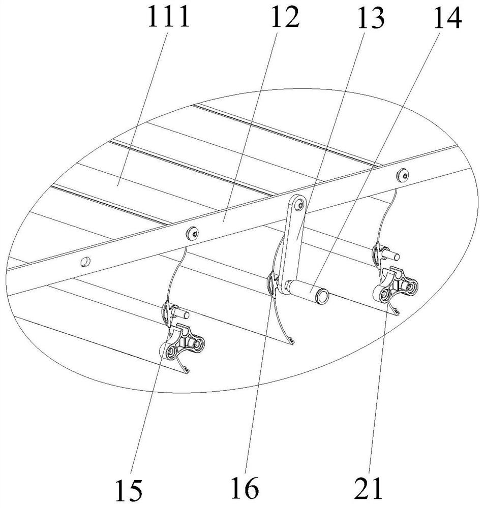 Louver blade assembly with waterproof structure