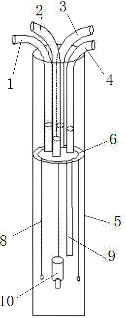 Air cushion type layered vacuum tube well and soft foundation dewatering and draining method applying same
