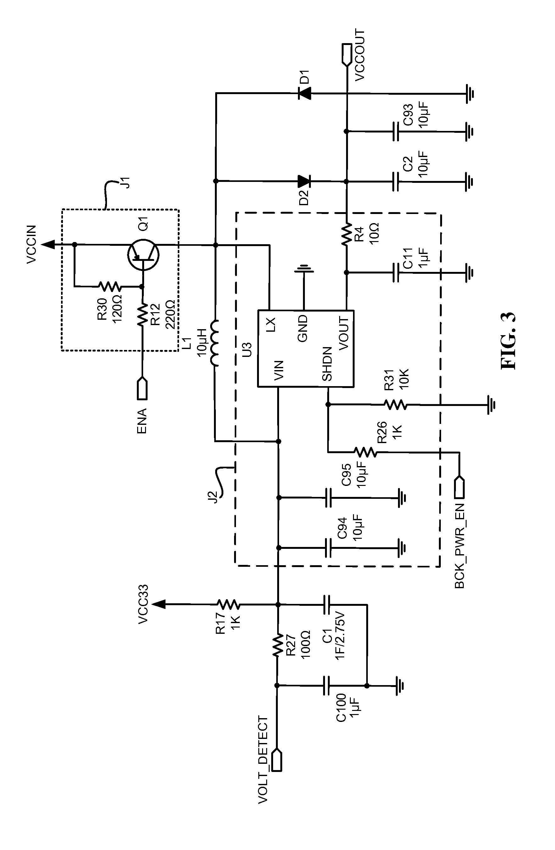 Power-failure protection circuit for non-volatile semiconductor storage devices and method for preventing unexpected power-failure using the same