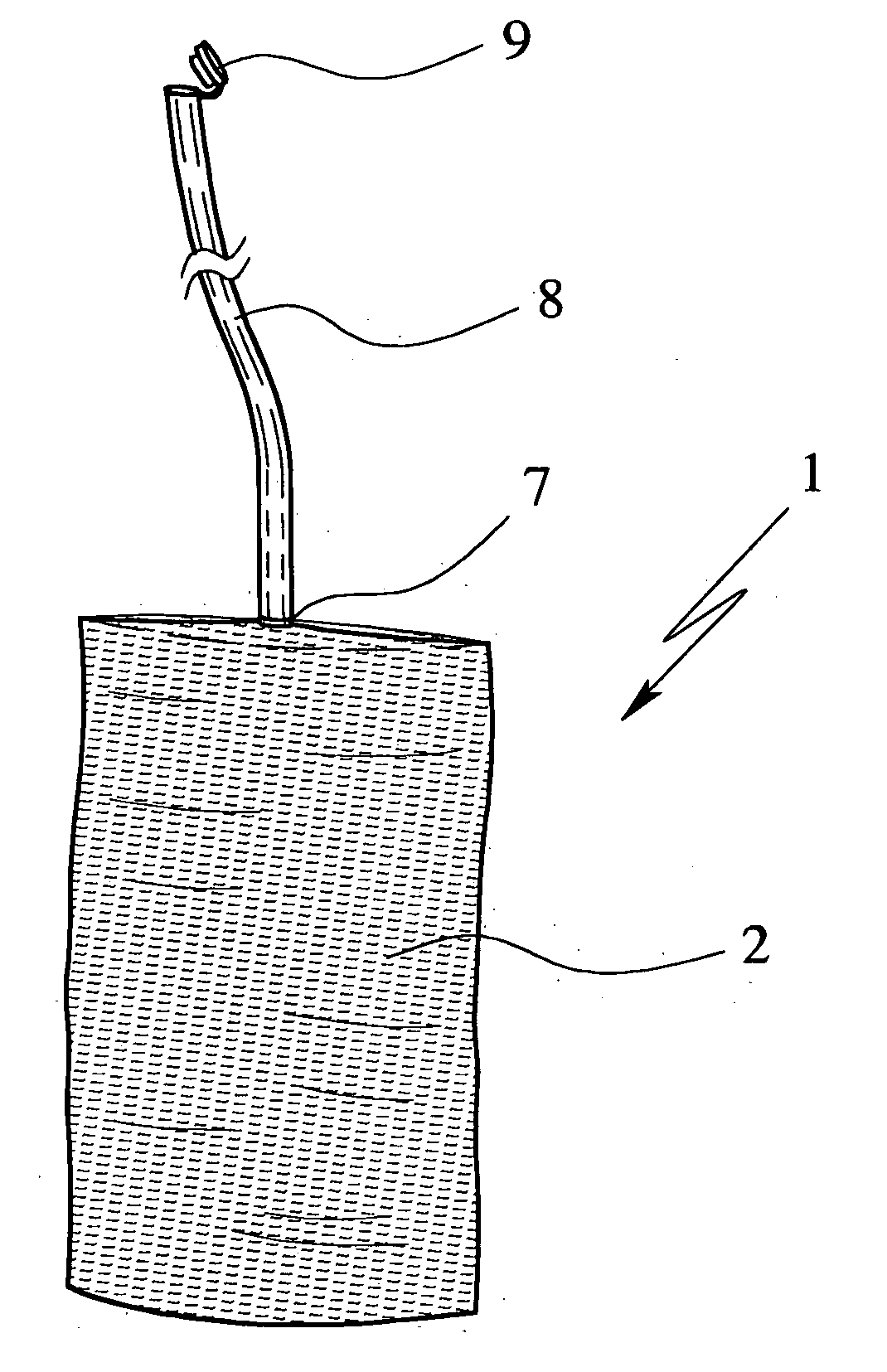 Drink receptacle, in particular drinking bag, composed of flexible composite material