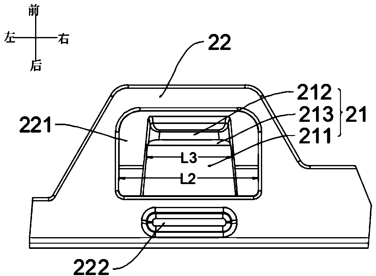 Buckling structure of grating and shell and air conditioner