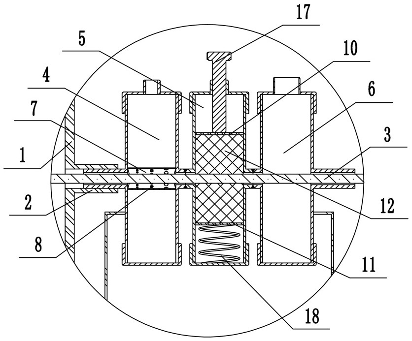 Gas-solid dust sealing device