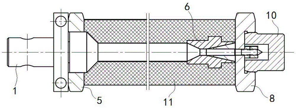 Carbon fiber cloth winding forming device for small-diameter shaft products and method for processing shaft products