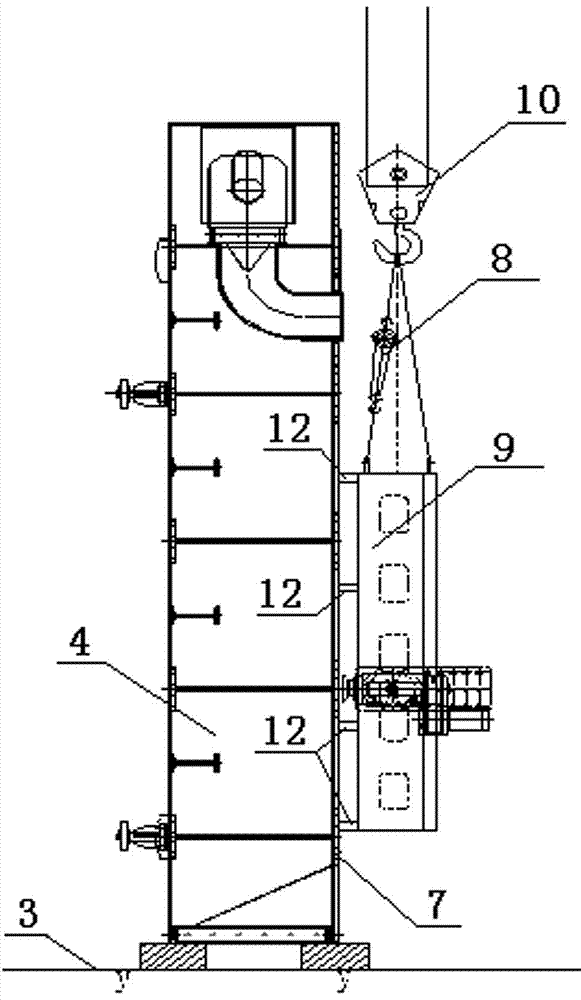 Rapid repairing method of corroded plane gate of hydropower station