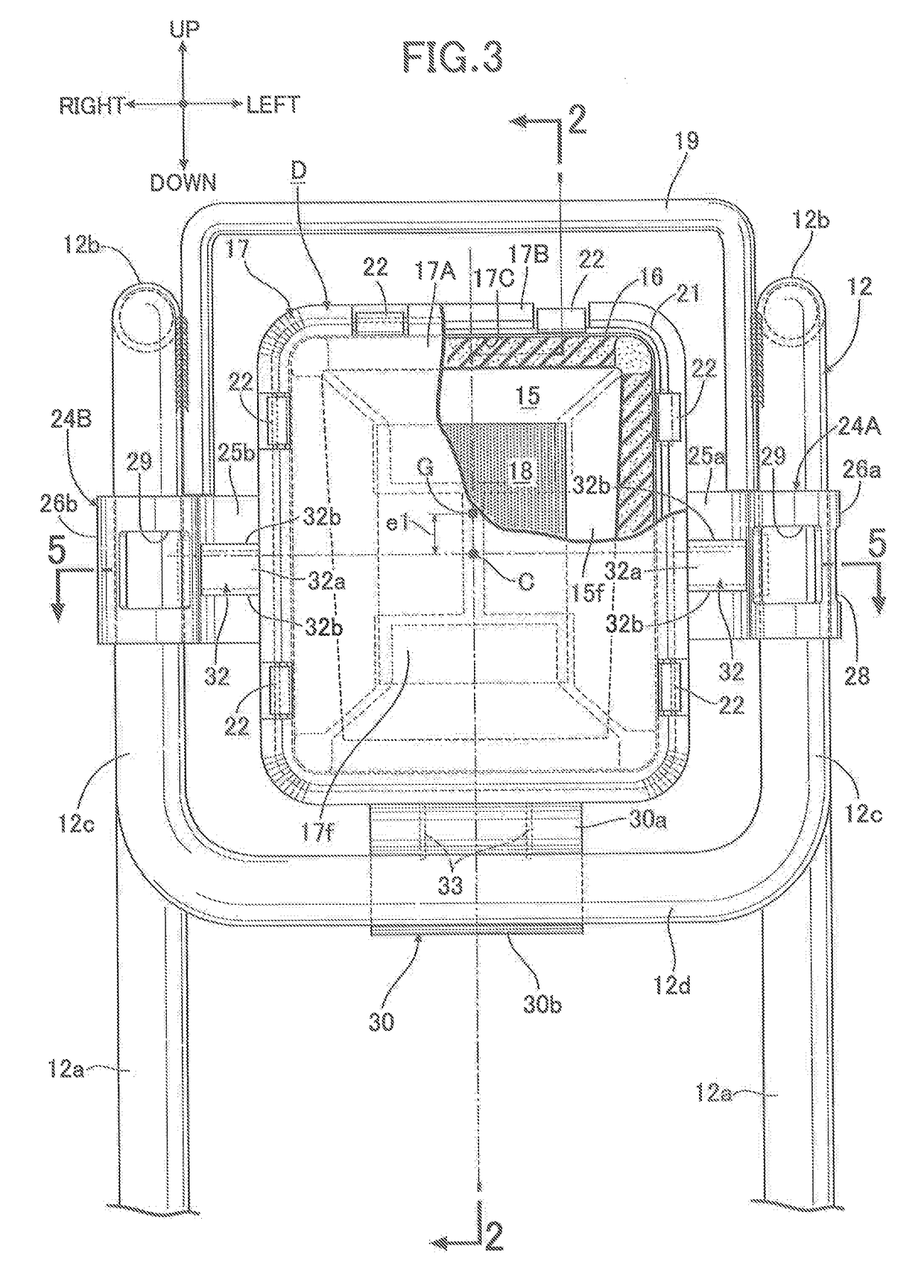 Seat device for vehicle