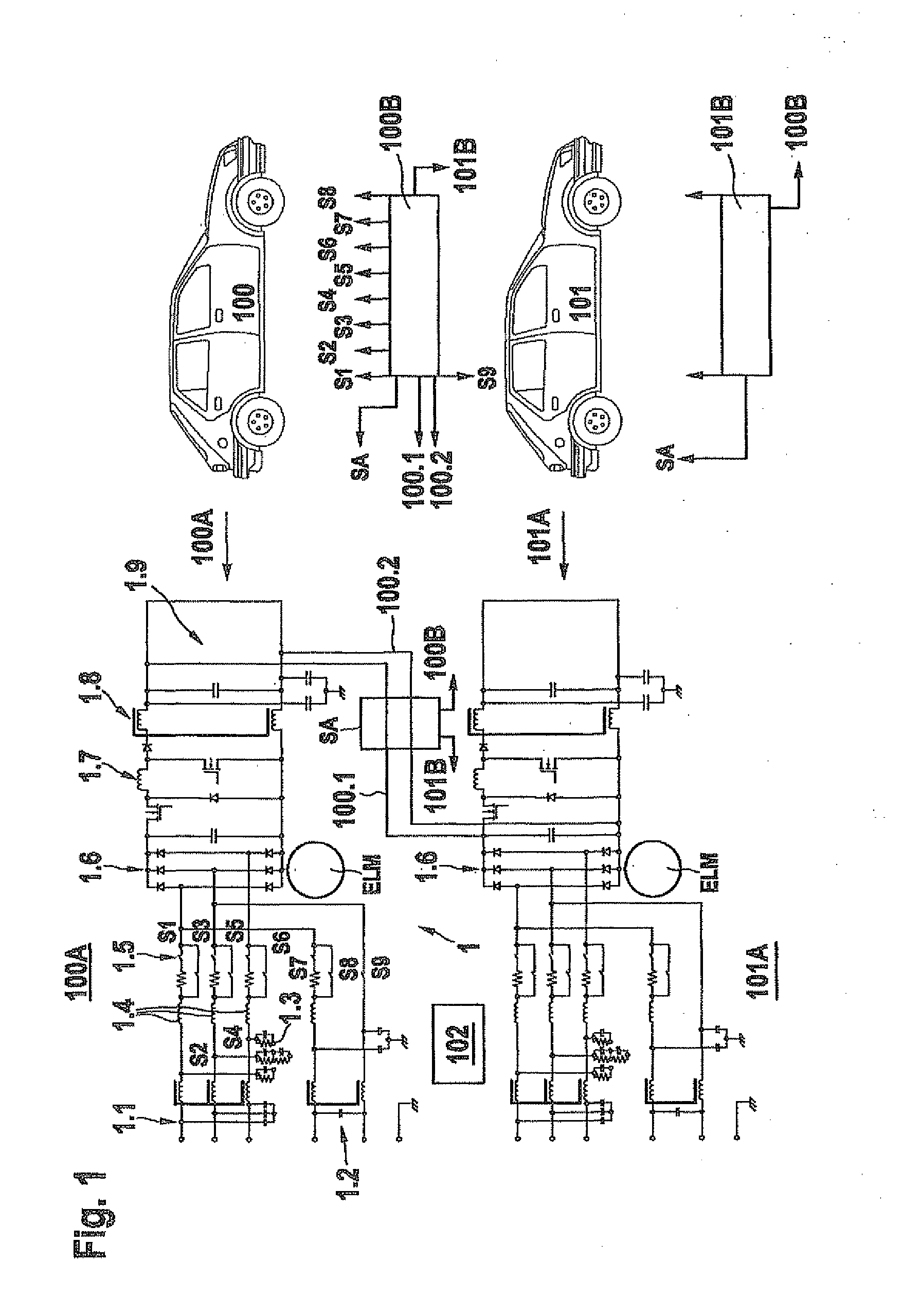 Jump-starting method and device for implementing the method