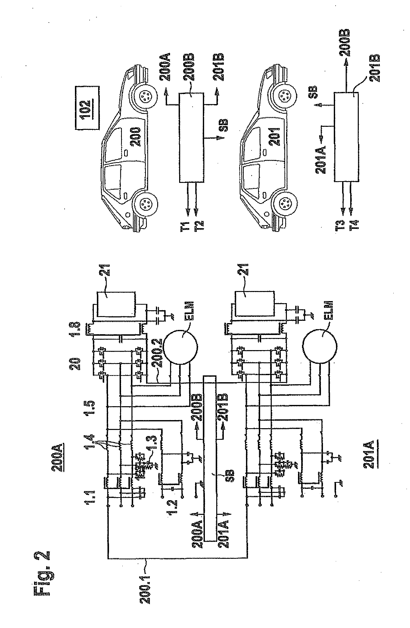 Jump-starting method and device for implementing the method