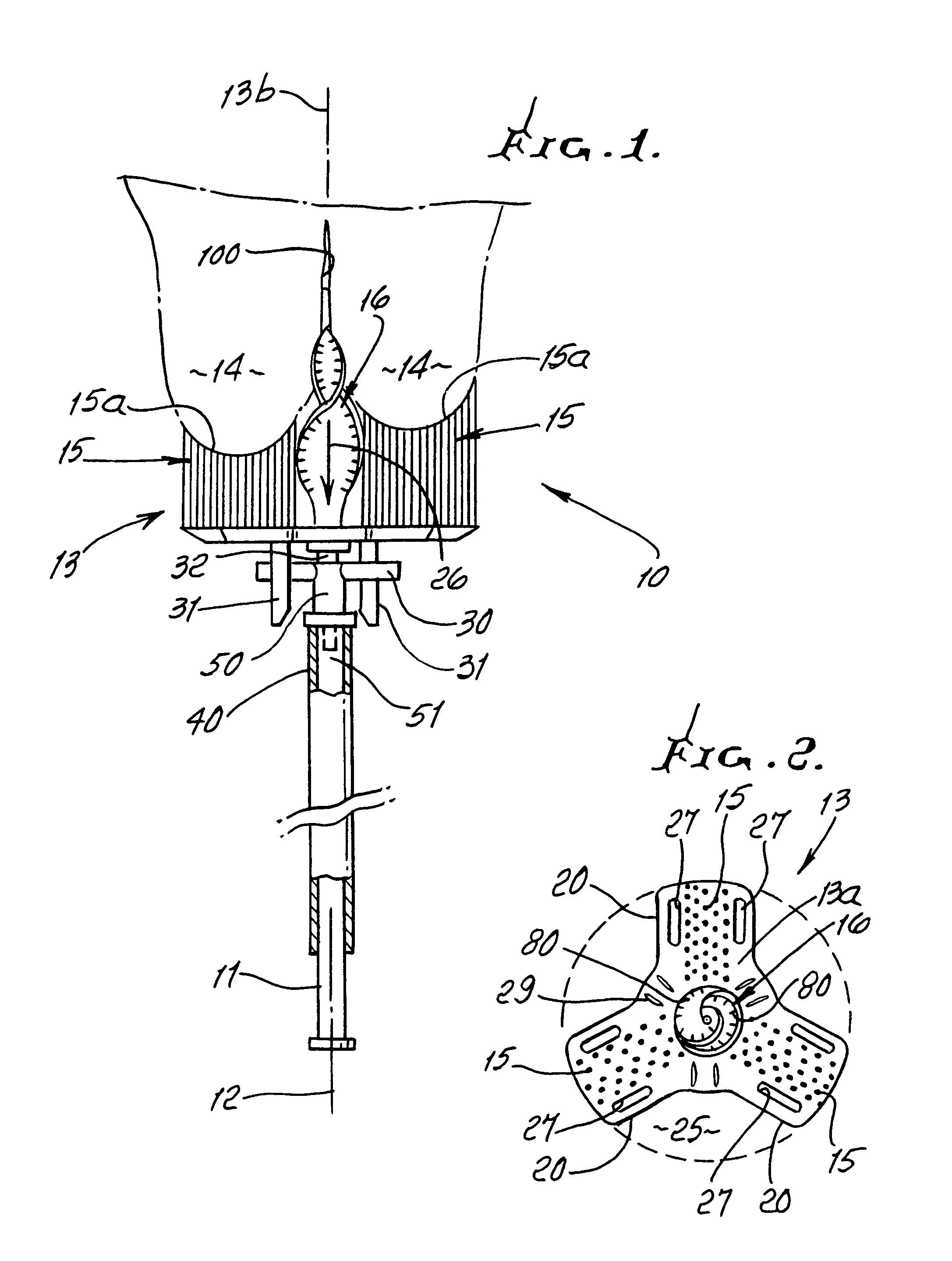Rotary device to gather mucous for testing