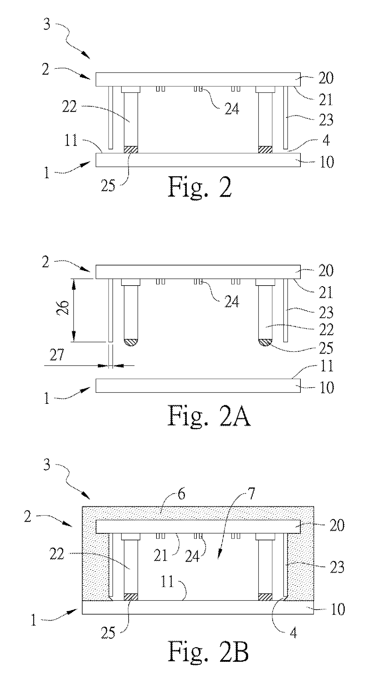 Protection structure for semiconductor device package