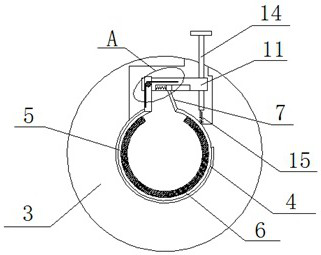 Combined structure facilitating disassembly and assembly of electromagnetic flowmeter for cannon recoil machine