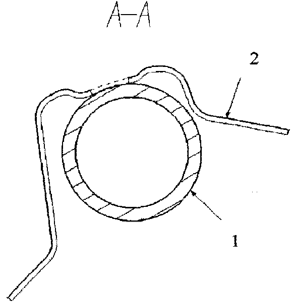 Method for welding automotive anti-rolling steel tube and A column reinforcement plate