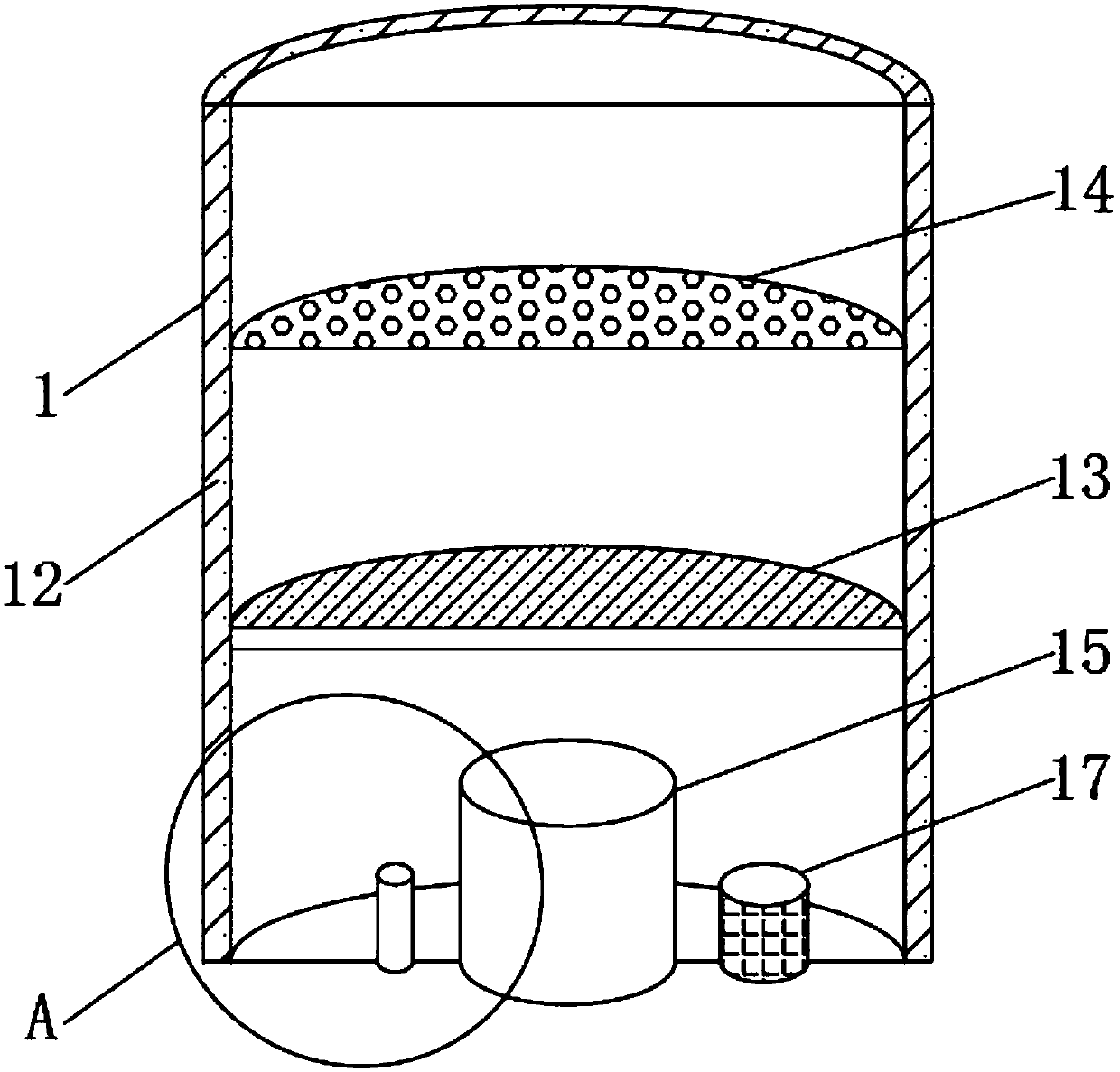 Municipal sewage pipe network water purification treatment system