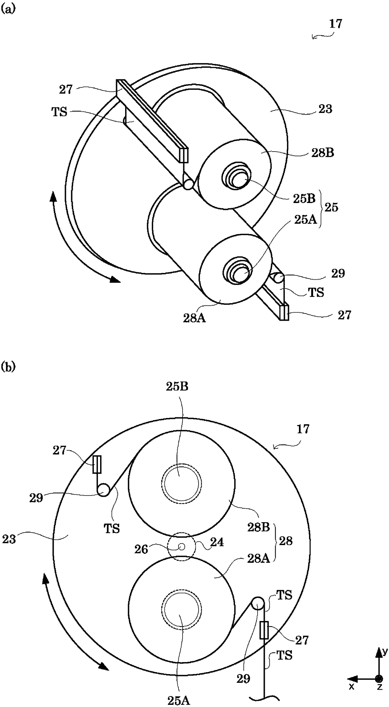 Method for bonding adhesive tape, apparatus for bonding adhesive tape and method for transporting adhesive tape