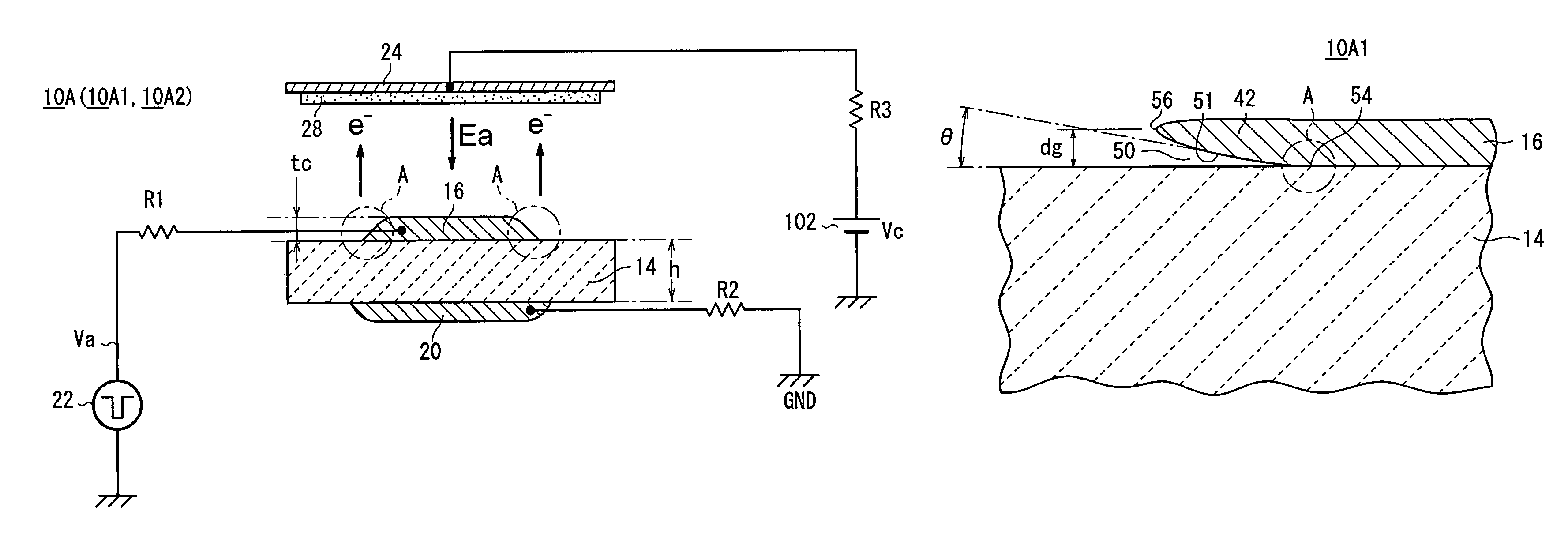 Electron emitter and method of producing the same