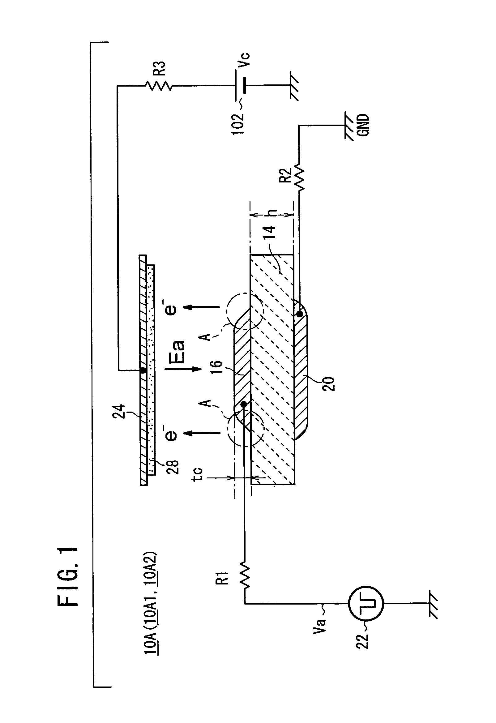 Electron emitter and method of producing the same