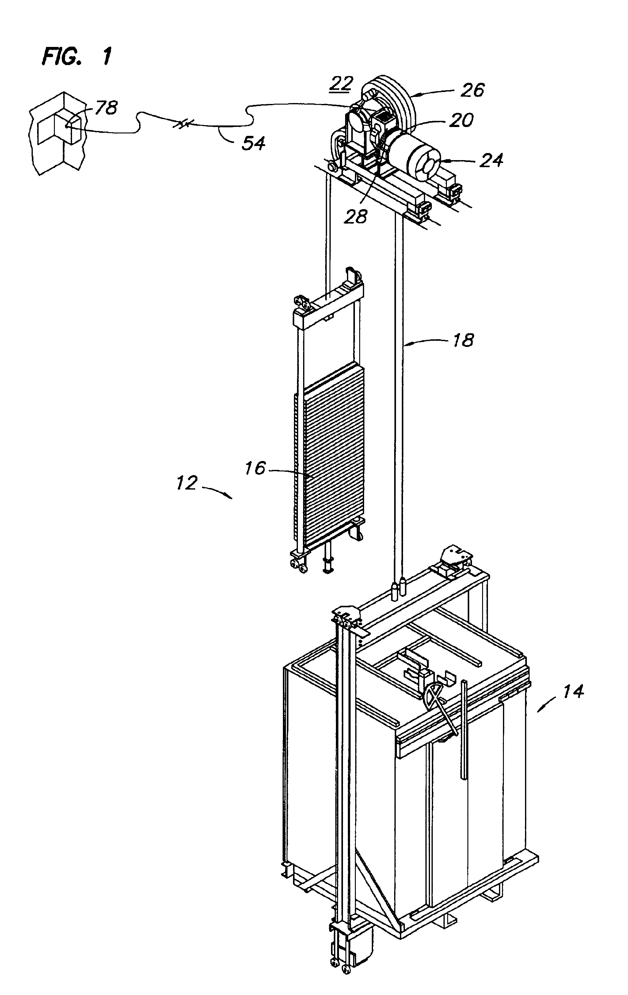 Remote brake release mechanism for an elevator machine