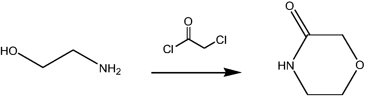 A kind of preparation method of 3-morpholinone