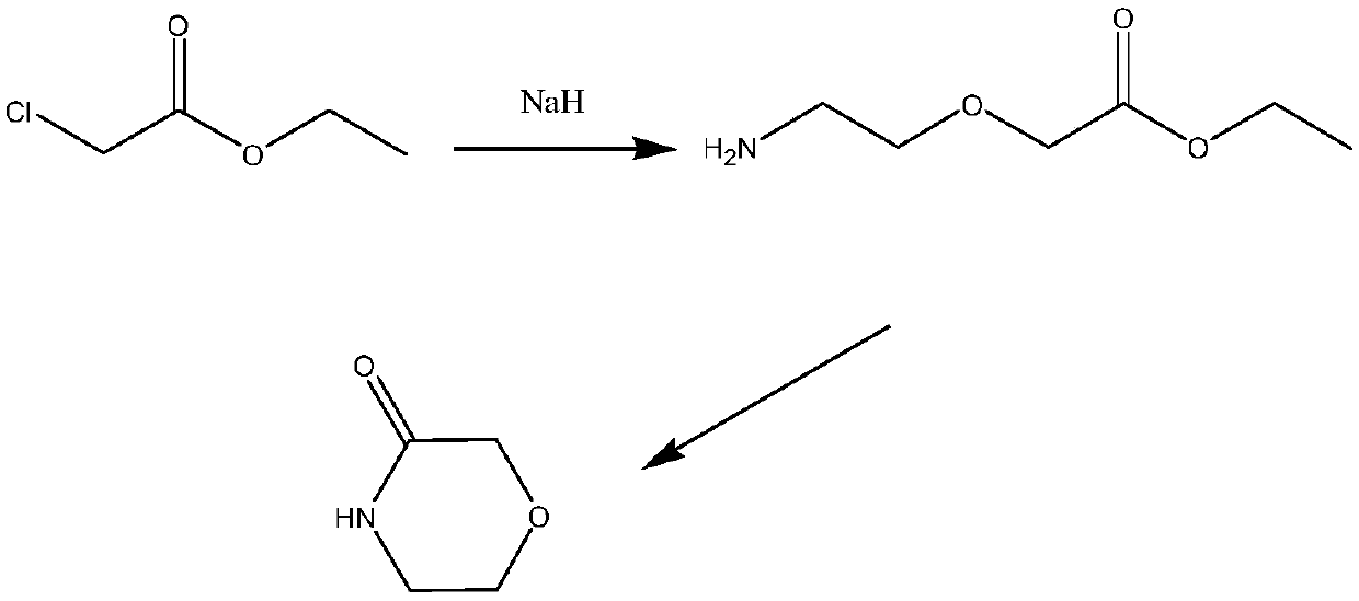 A kind of preparation method of 3-morpholinone