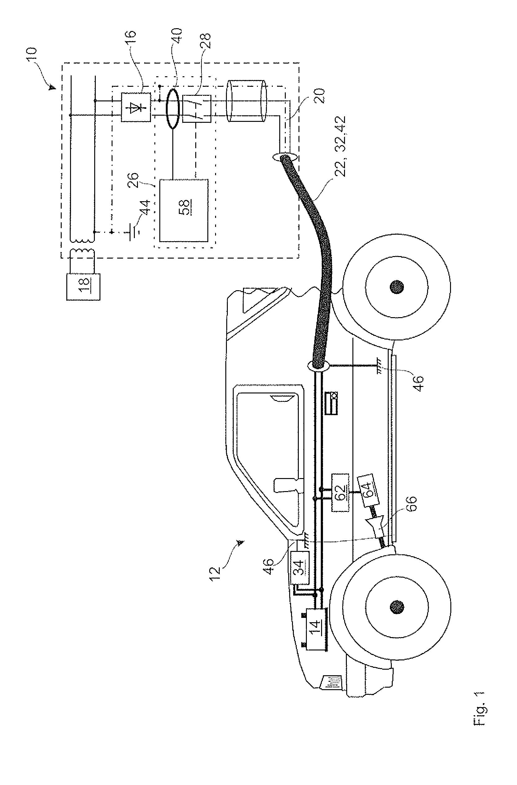 Power charging device for an electric vehicle