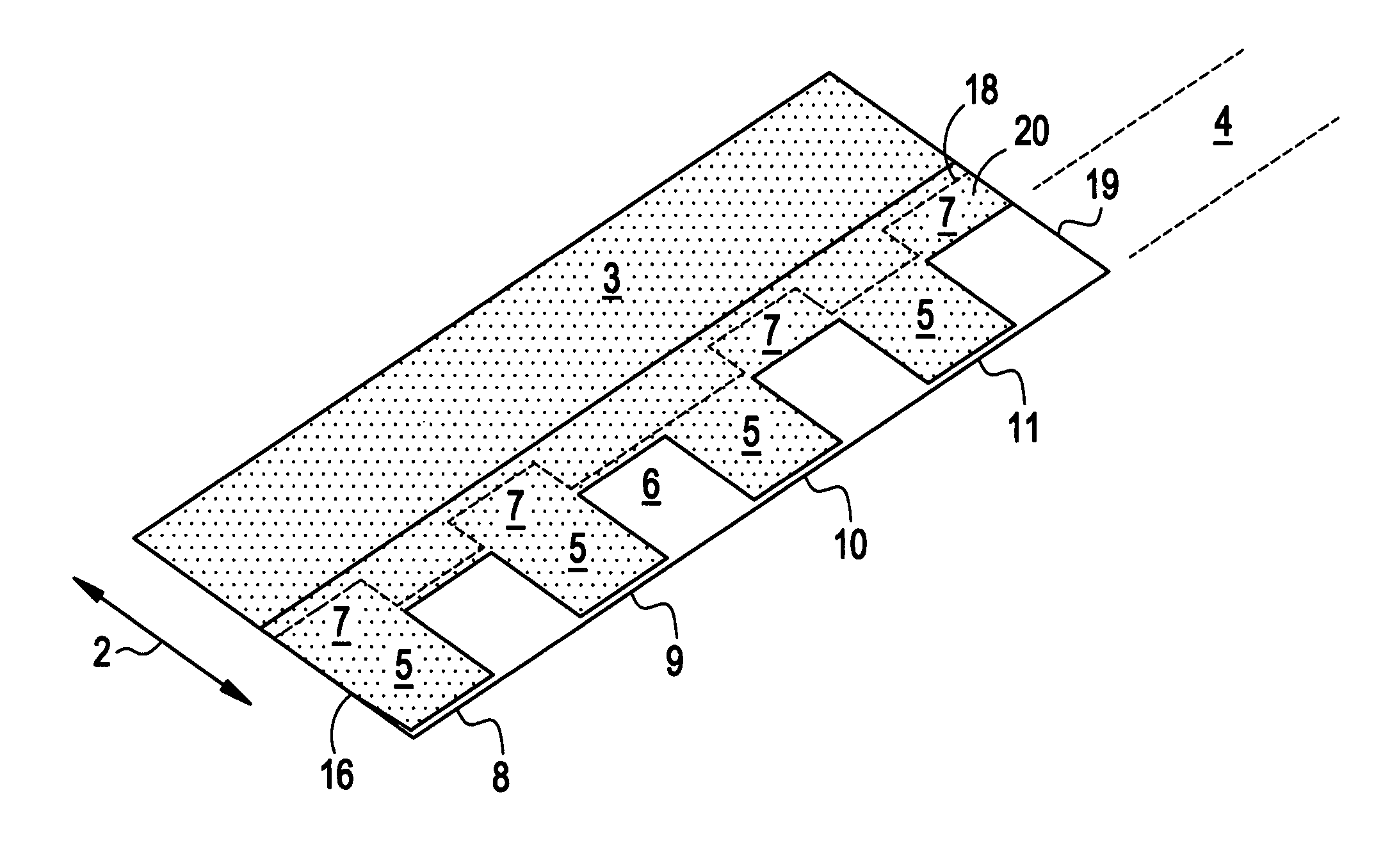 Packaging of tabbed composite shingles having a backer strip containing uniform, identically spaced, vertical projections on its top edge