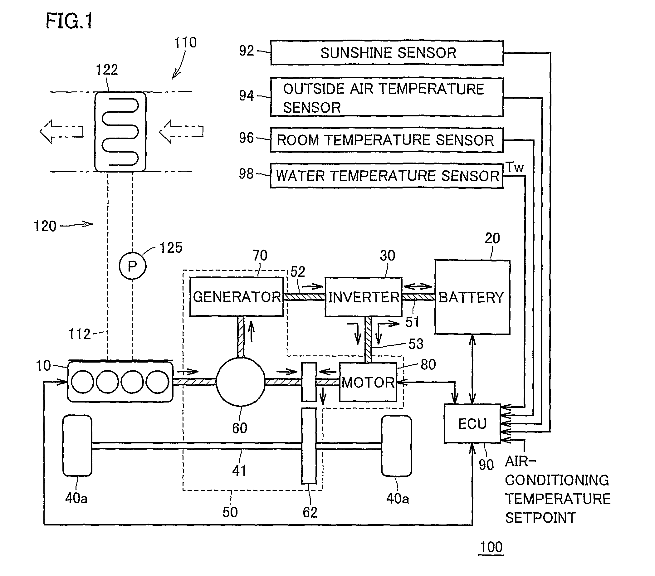 Heating control system for vehicle