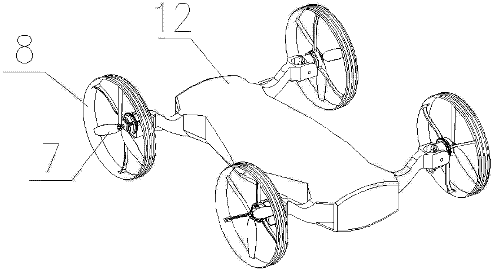 A land-air amphibious vehicle