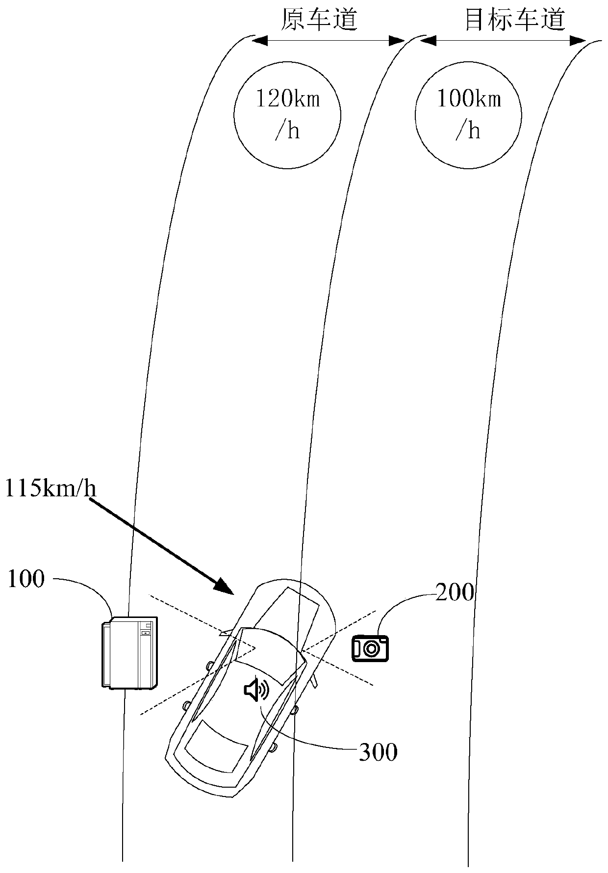 Vehicle lane changing early warning method and device, computer equipment and storage medium