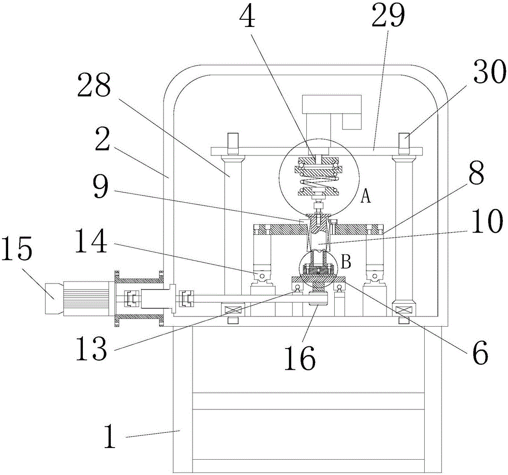 Variable-gravity orientation typical friction pair sliding abrasion tester and test method