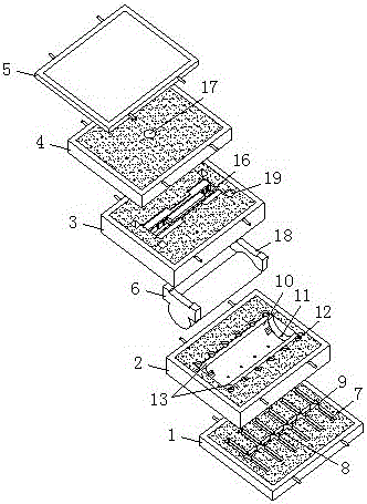 A beam casting method and casting mold with a thin-walled cylinder
