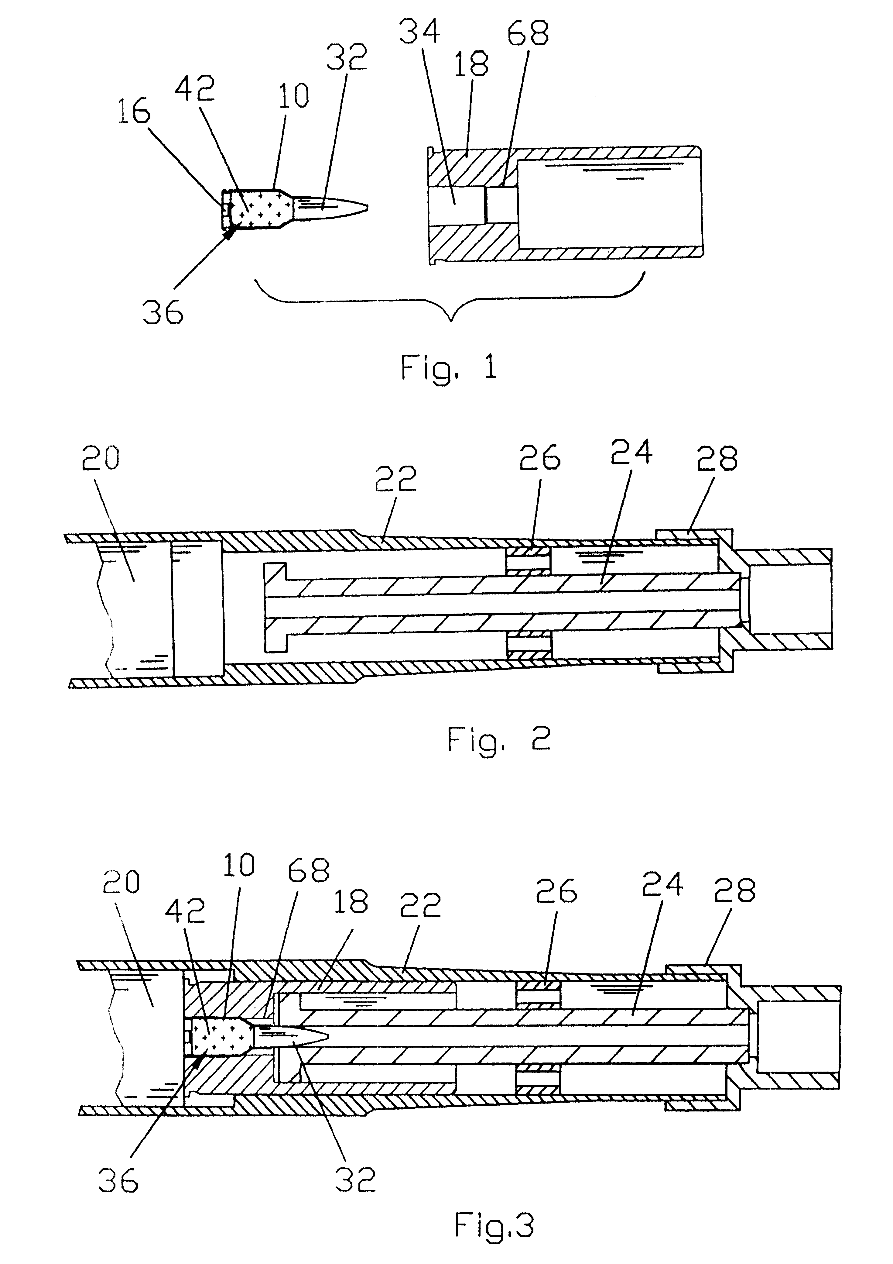 Subcaliber device/blank firing adaptor for blowback operated or recoil operated weapons
