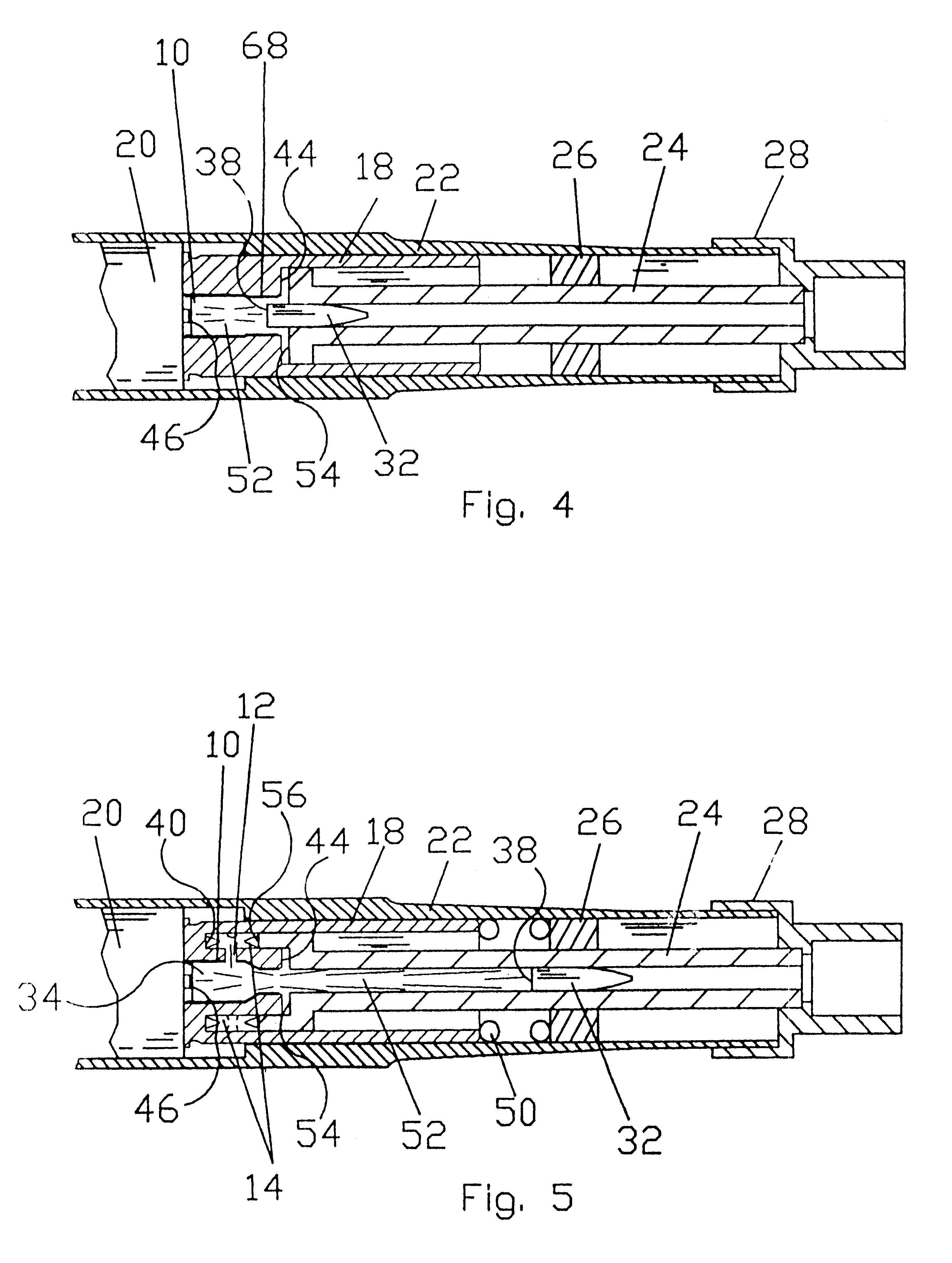 Subcaliber device/blank firing adaptor for blowback operated or recoil operated weapons
