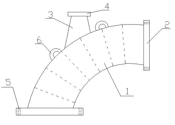 New type water outlet bending pipe of pump