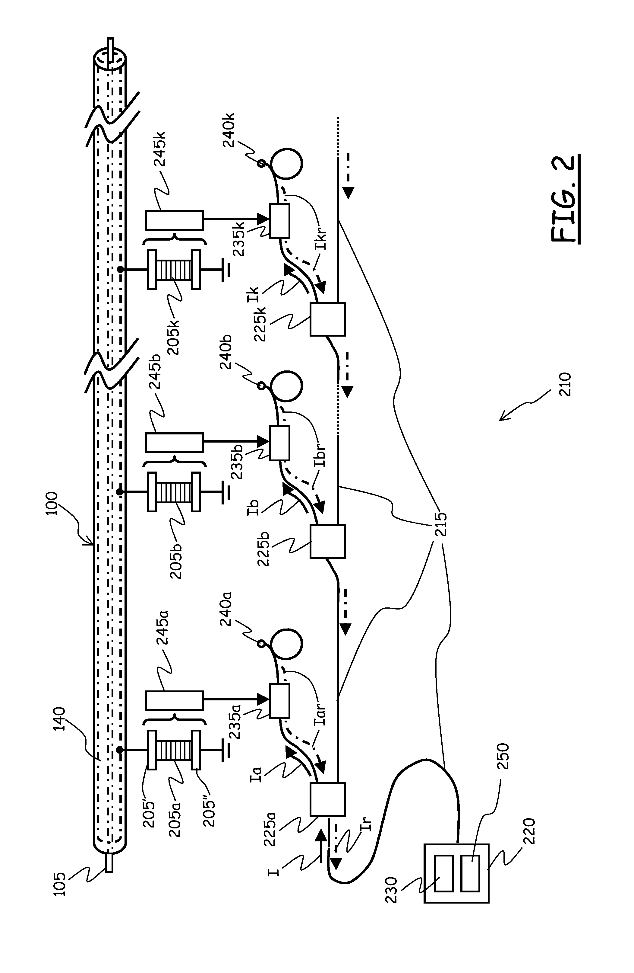 Method and system for fiber-optic monitoring of spatially distributed components