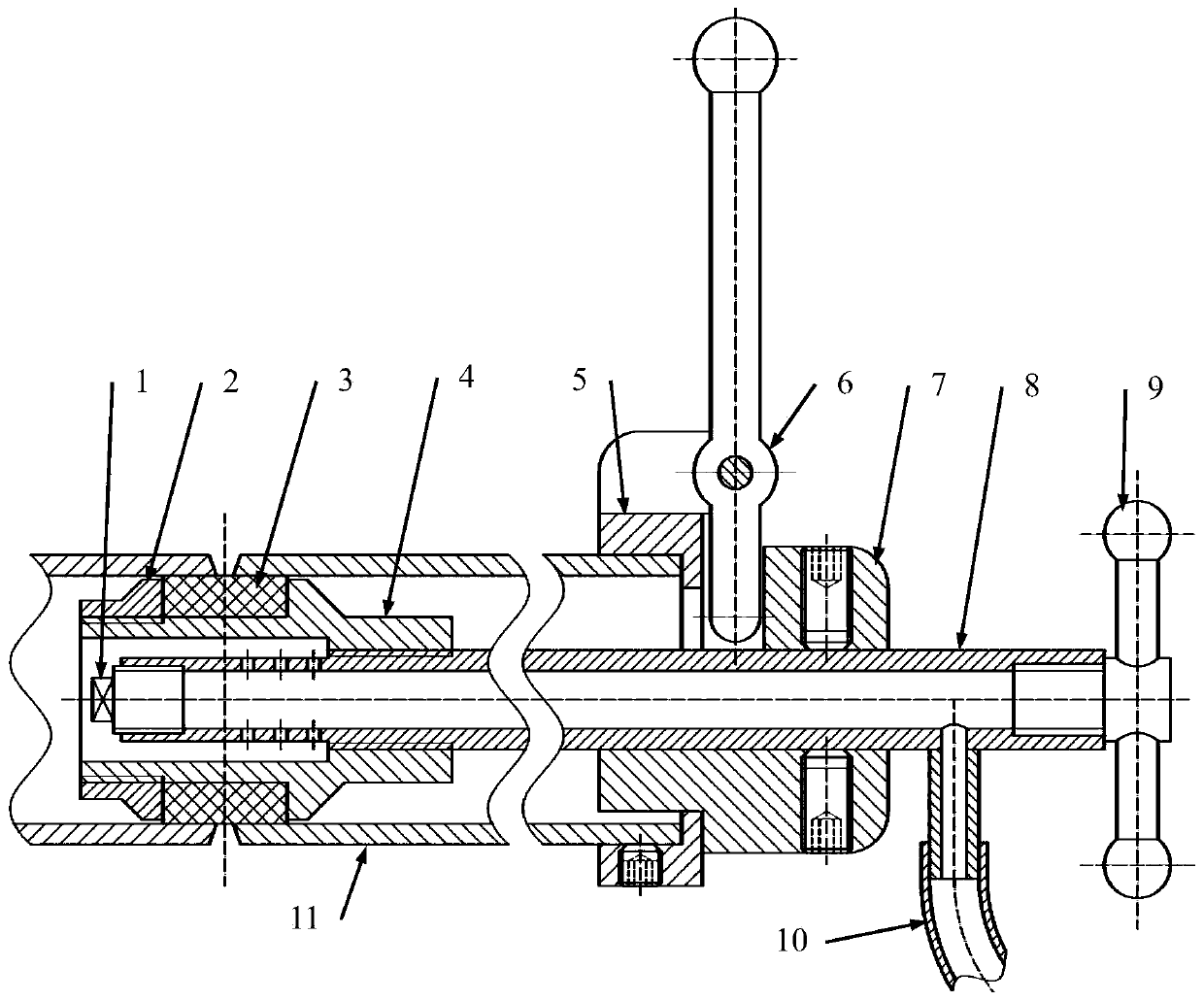 Annular gasket device for small-caliber pipe welding