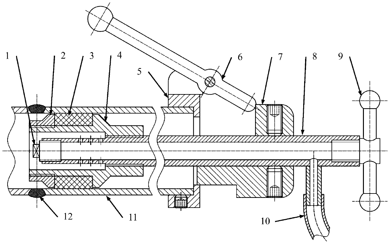 Annular gasket device for small-caliber pipe welding