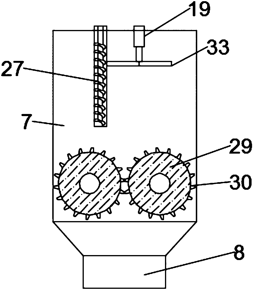 Device capable of fully realizing solid-liquid separation of medical waste