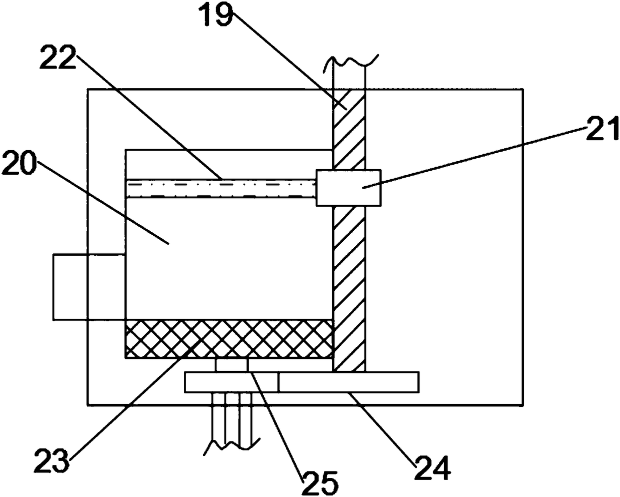 Device capable of fully realizing solid-liquid separation of medical waste