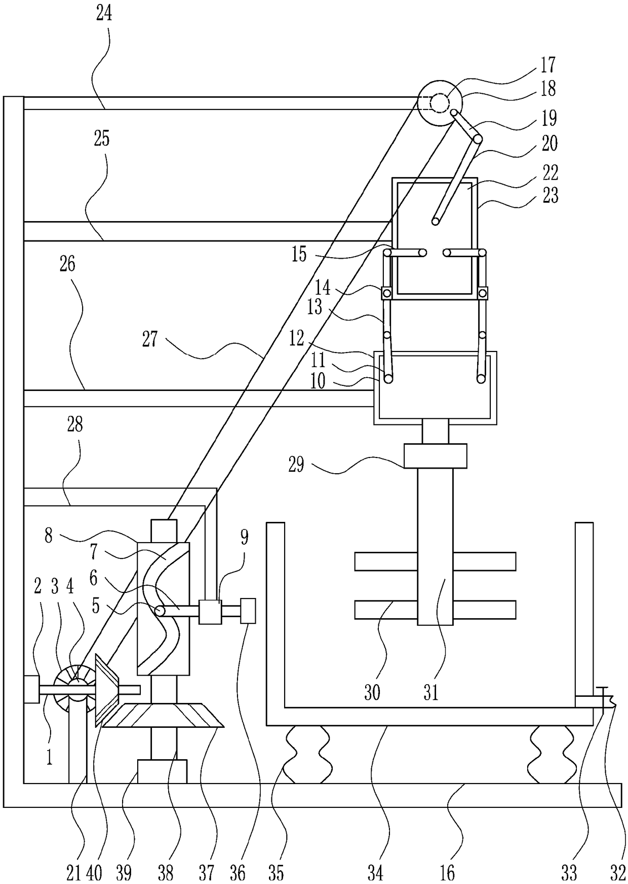 A high-efficiency preparation device for disinfectant for animal husbandry